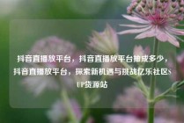 抖音直播放平台，抖音直播放平台抽成多少，抖音直播放平台，探索新机遇与挑战亿乐社区SUP货源站
